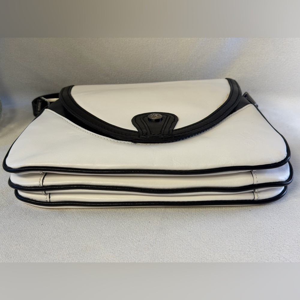 Patricia Nash White and Black Color Block Alimena Crossbody Bag - Picture 5 of 12